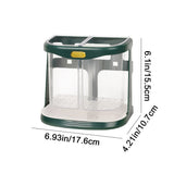 Double Grid Cutlery Organizer with Drain Hole and Tray Wall Mounted Space Saving Storage- Furaha Finds Kenya
