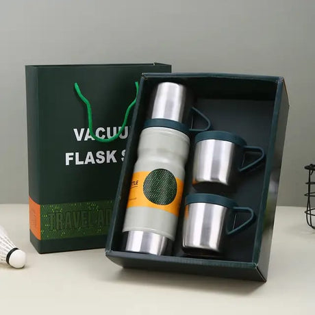 4 in 1 Vacuum Flask Set Durable & Portable Design