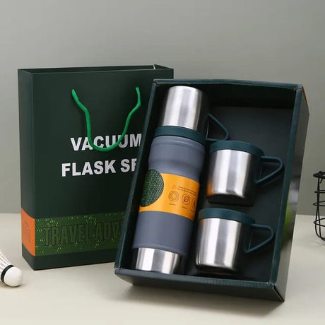 4 in 1 Vacuum Flask Set Durable & Portable Design