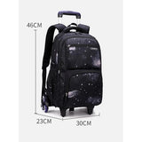 Rolling Trolley School Bag Durable & Spacious Backpack with Wheels