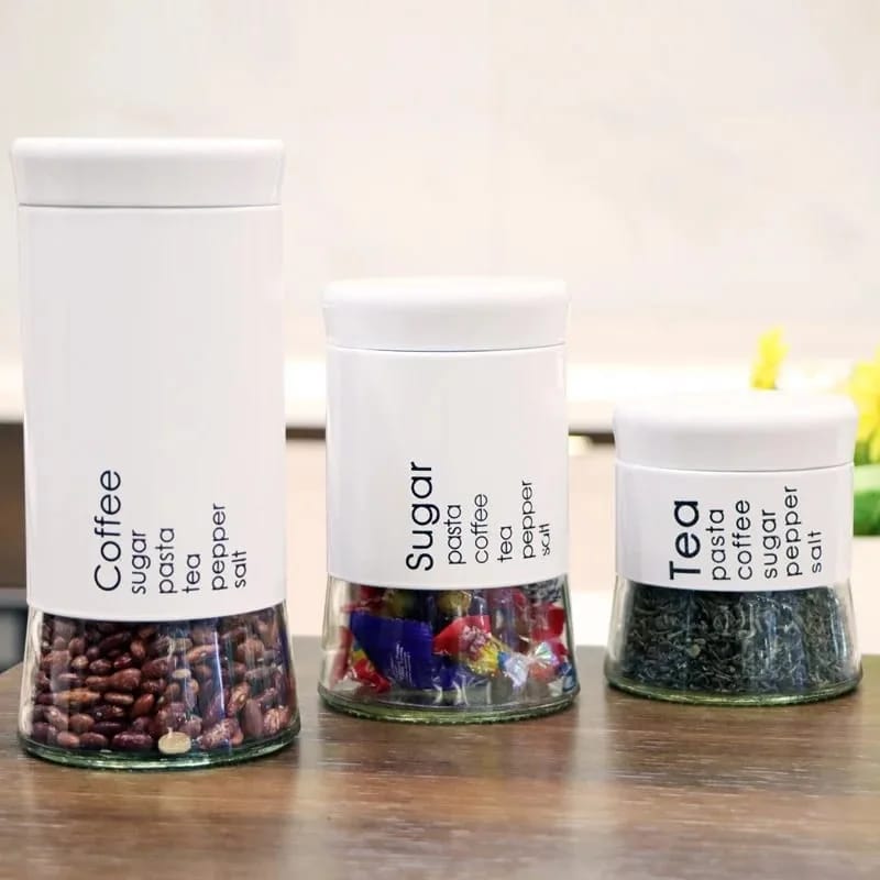 Tea, Sugar, Coffee Canisters- Furaha Finds Kenya