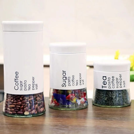 Tea, Sugar, Coffee Canisters- Furaha Finds Kenya