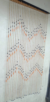 Salon Curtains with Wooden Beads  1.3m x 2m