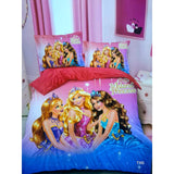 Cartoon Themed Duvet Set 4x6 ft (1 Duvet, 1 Bedsheet, 1 Pillowcase)