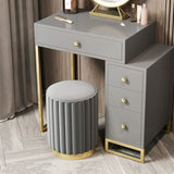 Light Luxury Makeup Stools Round Vanity Chairs with Storage