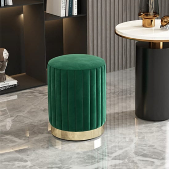Light Luxury Makeup Stools Round Vanity Chairs with Storage
