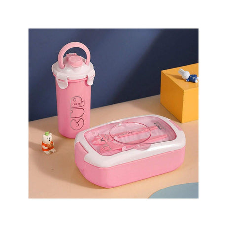 2 in 1 Lunch Box with Bottle 750ml Dish + 450ml Water Bottle | Microwave Safe, Leakproof & Eco Friendly- Furaha Finds Kenya