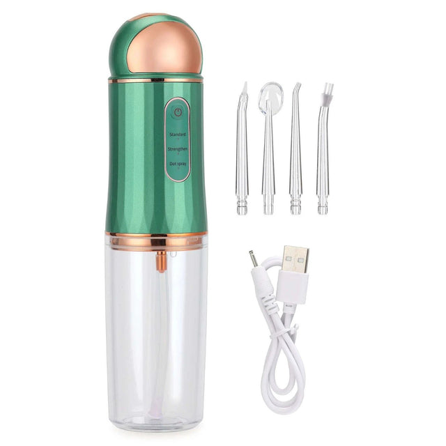 Portable Smart Electric Oral Irrigator Water Flosser with 4 Nozzle Heads Beauty & Personal Care