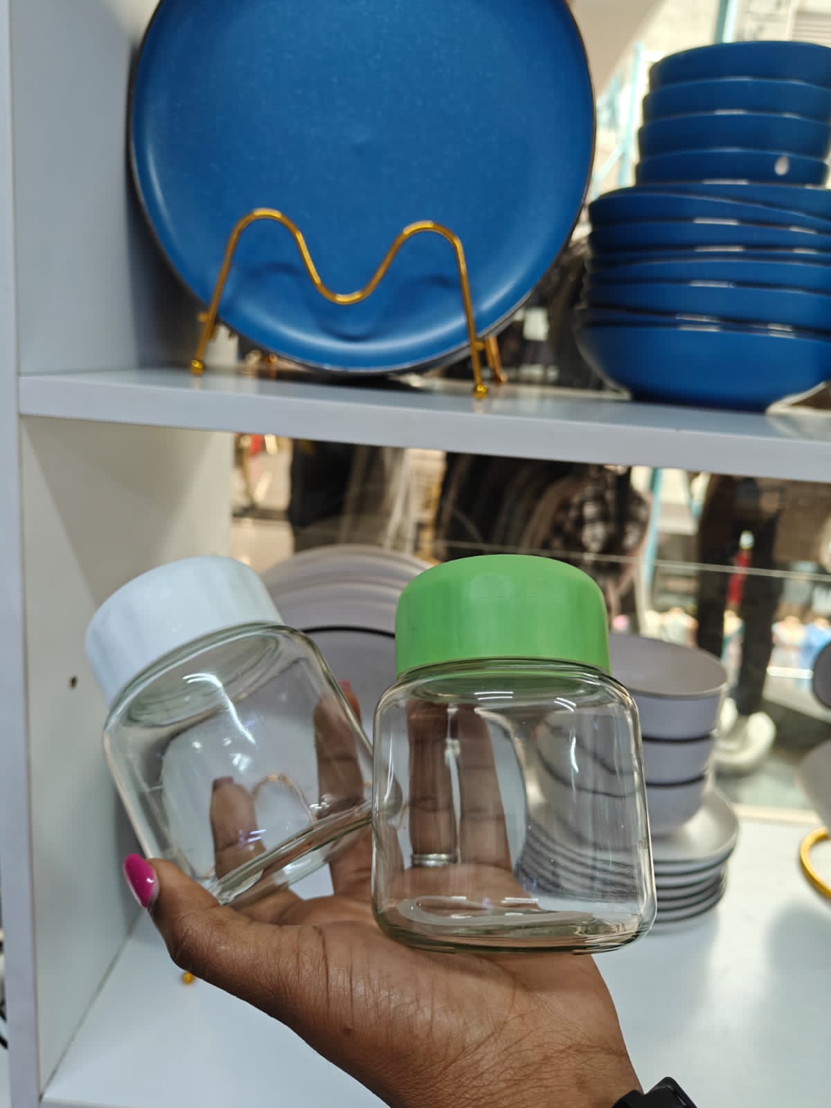 6pcs Multifunctional Glass Cups with Leak-Proof Lids – 300ml