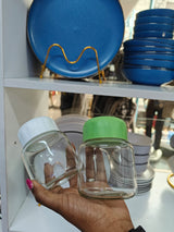 6pcs Multifunctional Glass Cups with Leak-Proof Lids – 300ml