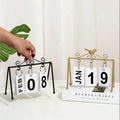 Desk Calendar Standing Flip - Large Display Daily Desktop Calendar Home & Office Desk Calendars