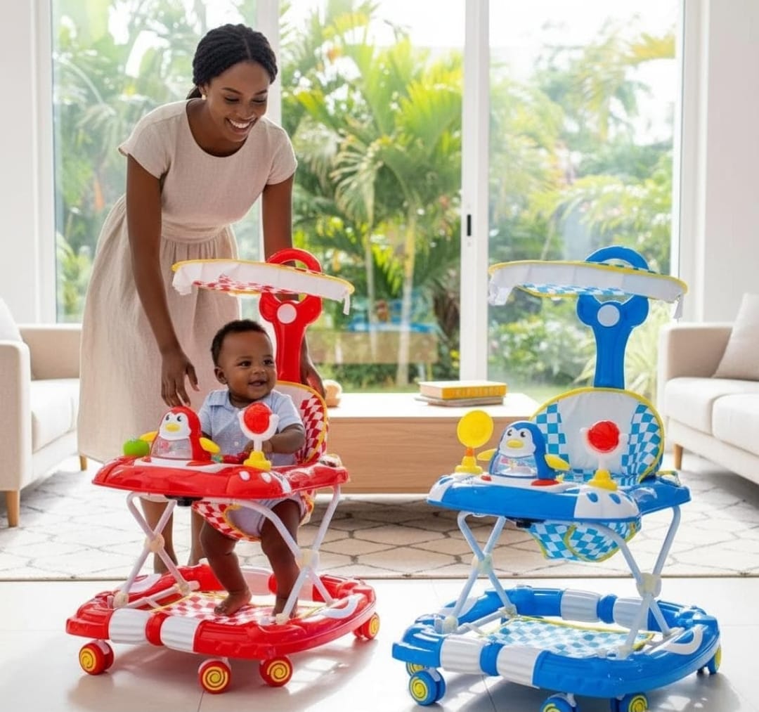 2in1 Baby Walker with Umbrella - Multi-Function Learning Walker