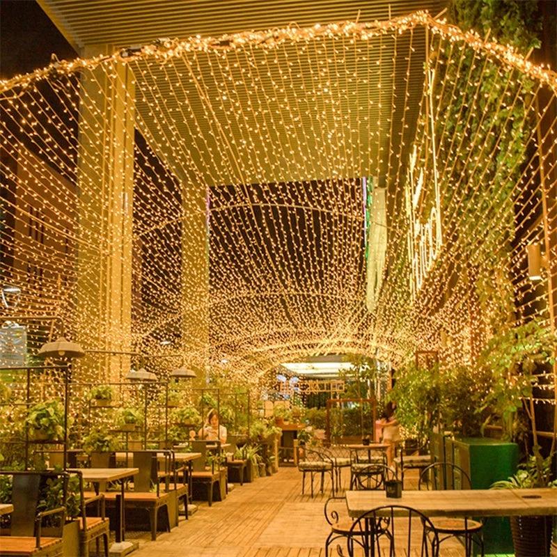 Christmas LED Lights 10 Meters - 100 Lights Warm White Waterproof Home Décor Light Ropes & Strings