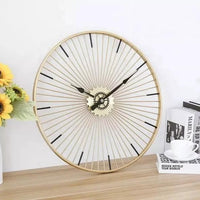 Antique Pendulum Wall Clock - Large Decorative Square Metal Framed Design Home Décor Wall Clocks
