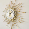 Antique Pendulum Wall Clock - Large Decorative Square Metal Framed Design Home Décor Wall Clocks