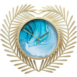 Elegant Vintage Double-Circle Gold Metal Wall Clock - Abstract Nordic Design Home Décor Wall Clocks