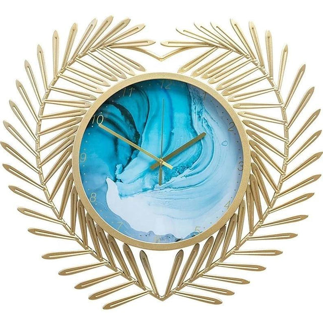 Elegant Vintage Double-Circle Gold Metal Wall Clock - Abstract Nordic Design Home Décor Wall Clocks