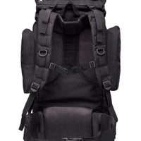 70L Outdoor Tactical Rucksack - Waterproof Oxford 900D with Metallic Frame Sports & Fitness Hiking Backpacks