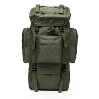 70L Outdoor Tactical Rucksack - Waterproof Oxford 900D with Metallic Frame Sports & Fitness Hiking Backpacks