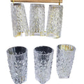 Diamond Pattern Heavy Gauge Crystal Glass – Premium Thick Drinkware