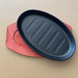 Sizzling Plate 25×16cm - Cast Iron Serving Platter Kitchenware Serving Platters