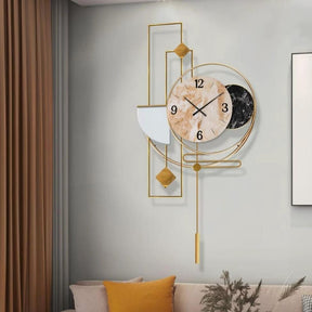 Luxury Decorative Wall Clock – Modern Minimalist Wall Hanging Clock (80×40cm) wall clocks Wall Clocks