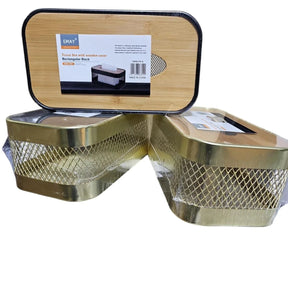 Elegant Serviette Holders – Black & Gold Decorative Napkin Stand elegant serviette holder Napkin Holders