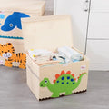 Folding Kids Storage Box with Lid – Cotton Linen Organiser for Toys and Clothing house hold storage Household Storage Containers