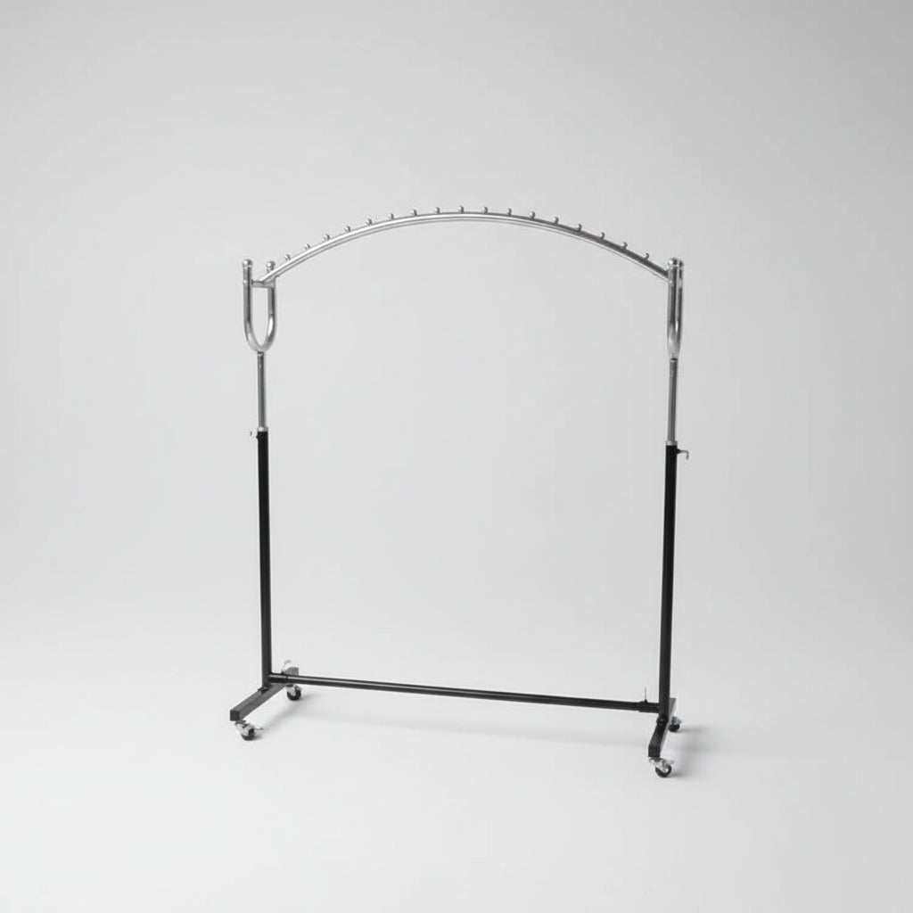 Premium Arched Clothing Rack with 360° Wheels – Adjustable Stainless Steel Garment Stand