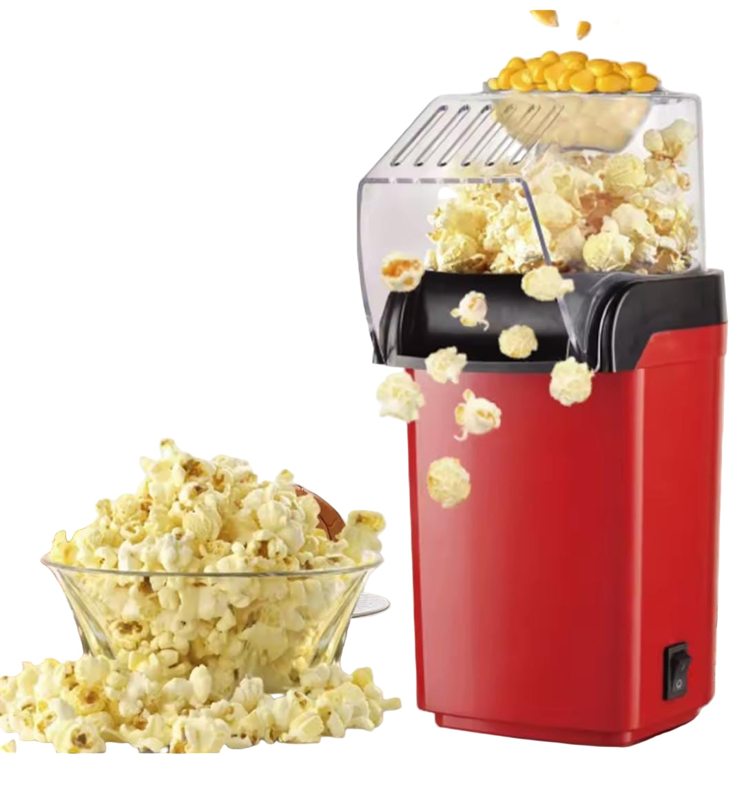 Automatic Electric Popcorn Machine – Mini Household Hot Air Popcorn Maker
