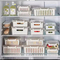 3-Piece Stackable Food Storage Containers – Airtight Freezer-Safe Set with Drainer Baskets food storage containers Food Storage Containers