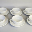 Ceramic White Cup and Saucer Set of 6 – Elegant Festive Tableware cup and saucer Tea Sets