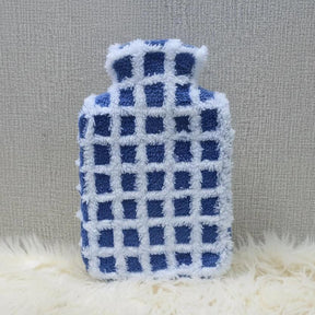 Hot Water Bottle with Cover - 1500ml Blue Home & Garden Heating Pads