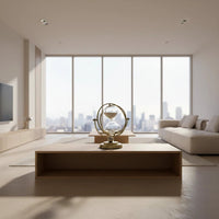 Hourglass Globe Timer Ornament Statue - Antique Metal Sand Watch Sculpture Home & Living Hourglasses