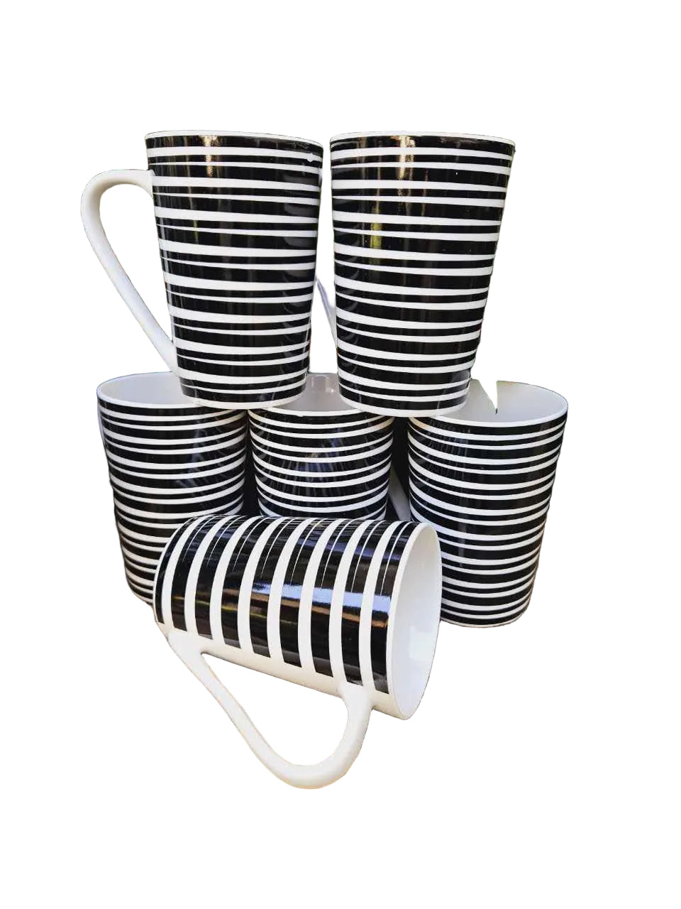 6pcs Ceramic Mug Set - Coffee Tea Mugs
