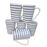 6pcs Ceramic Mug Set - Coffee Tea Mugs