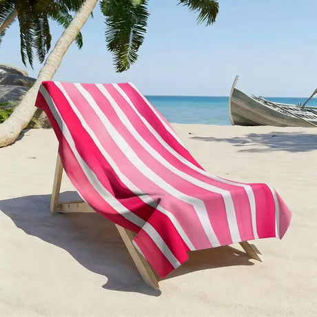 100% Cotton Stripped Beach Towels and Pool Towels Home & Living Beach Towels