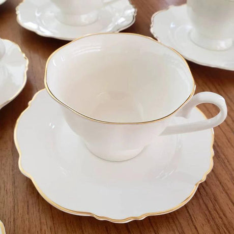 12pcs European Tea Set - 6 Cups & 6 Saucers Kitchenware Tea Sets