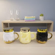 King and Queen Designer Mugs - Luxury Gold Accent