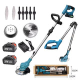 Foldable Cordless Lawn Mower with Wheels