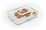 Luxurious Hard Acrylic Stylish Egg Holder with Handles Kitchen & Dining Food Storage Containers