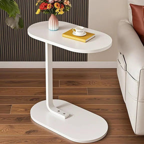 Movable Side Stool - White Home & Garden End Tables