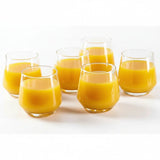 Moonlight Deli Glasses Set of 6 - 370ml Kitchen & Dining Tumblers