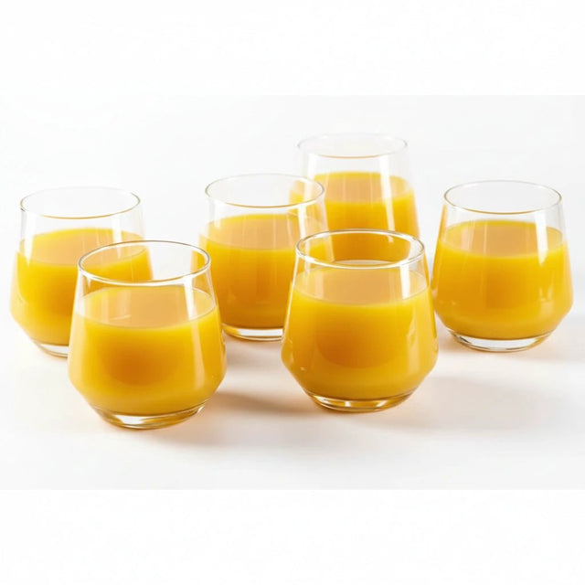 Moonlight Deli Glasses Set of 6 - 370ml Kitchen & Dining Tumblers