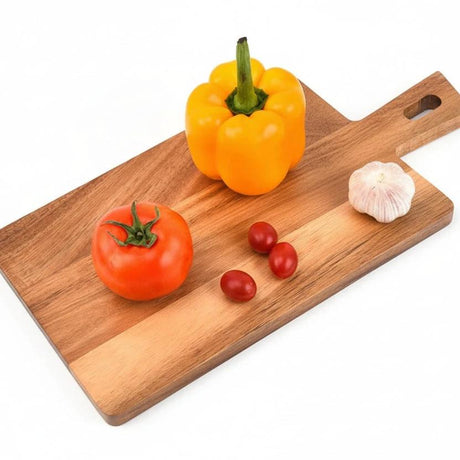 Nordic Style UV Printed Acacia Wood Cutting Chopping Serving Charcuterie Board with Handle Kitchen Decor Kitchen & Dining Cutting Boards