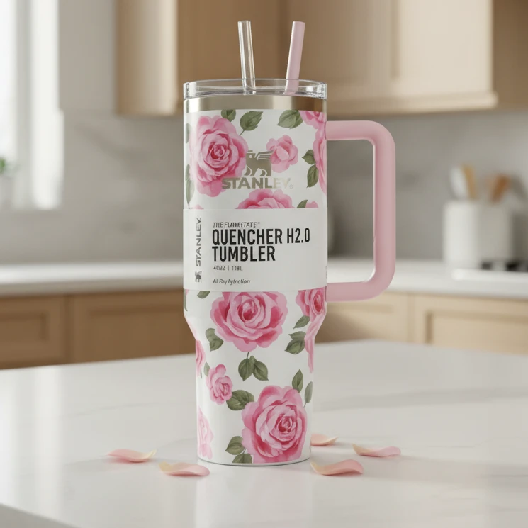 Floral Stanley Thermo Cup Kitchen & Dining Tumblers