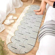 Warm Soft Oval Bedside Mat 60x180cm Easy Clean Bedroom Living Room Floor Rug Home & Garden Rugs