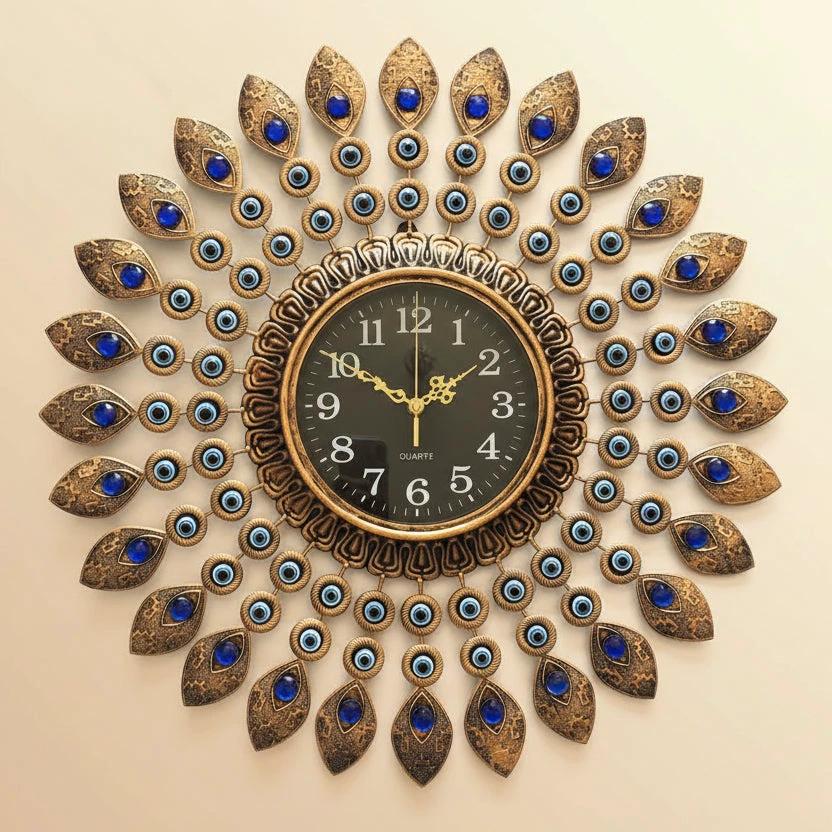 Gold Vintage Wall Clock - 70cm Home & Garden Wall Clocks