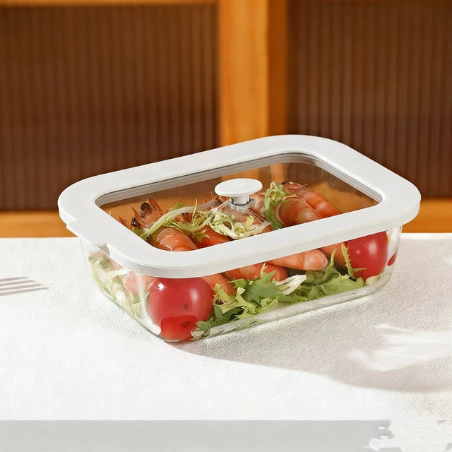 Borosilicate Glass Lunch Box 1040ml Airtight Microwave Safe Kitchen & Dining Food Storage Containers