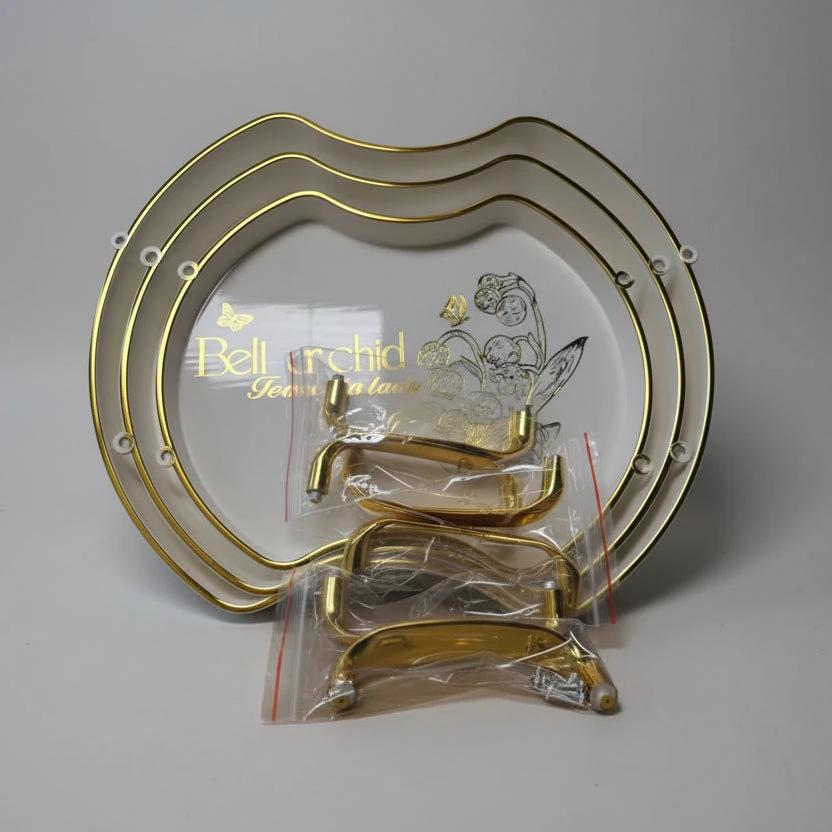 3-Piece Acrylic Bell Tray Set - Crystal Clear Serving & Display Trays Home & Garden Decorative Trays